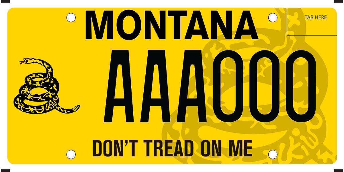 More or less the standard flag, as a license plate